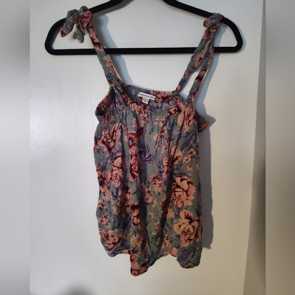 American Eagle Outfitters Floral Tank Top Size Small Petite#160 - Picture 1 of 2